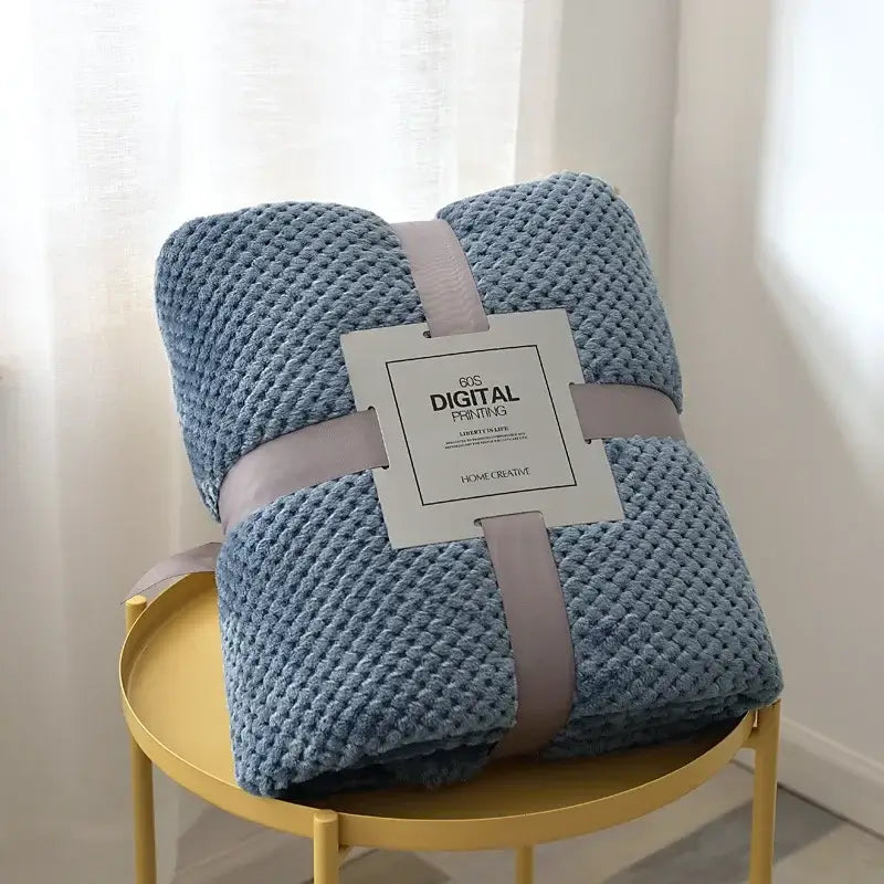 Couverture Polaire Bleu