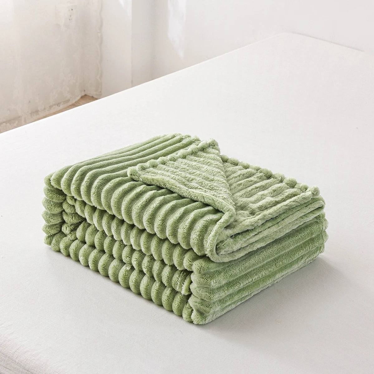 Couverture Polaire Verte